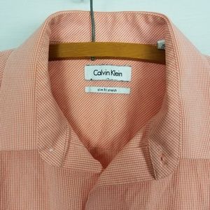 Calvin Klein salmon button down